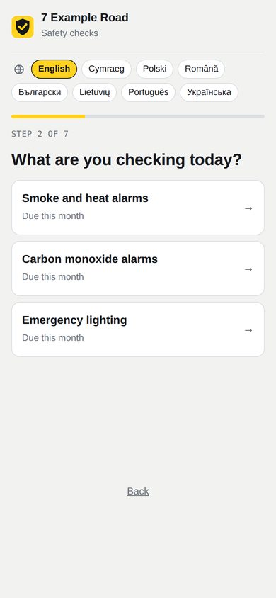 SafeTick on a phone